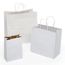 White / Kraft Versa Recycled Handle Bags