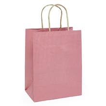 Premium Shadow Stripe Colored Kraft Shopping Bags