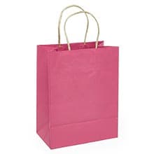 Premium Shadow Stripe Colored Kraft Shopping Bags