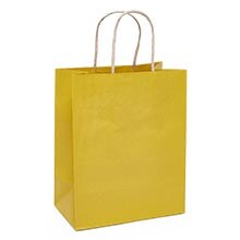 Premium Shadow Stripe Colored Kraft Shopping Bags