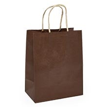 Premium Shadow Stripe Colored Kraft Shopping Bags