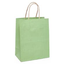 Premium Shadow Stripe Colored Kraft Shopping Bags