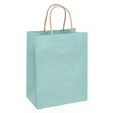 Premium Shadow Stripe Colored Kraft Shopping Bags