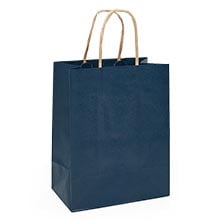 Premium Shadow Stripe Colored Kraft Shopping Bags