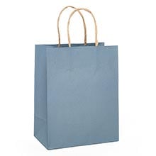 Premium Shadow Stripe Colored Kraft Shopping Bags