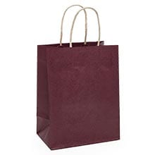 Premium Shadow Stripe Colored Kraft Shopping Bags