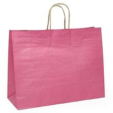 Premium Shadow Stripe Colored Kraft Shopping Bags