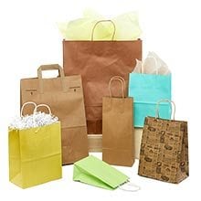 Prime Line Packaging Colored Kraft Paper Bags with Handles Retail Bags, Bulk  50 Pcs – 16x6x12, 50 Pcs - Harris Teeter