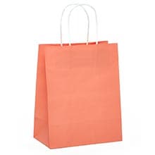 Bright Colored Matte Shopping Bags – White Interior