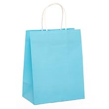 Bright Colored Matte Shopping Bags – White Interior