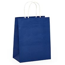 Bright Colored Matte Shopping Bags – White Interior