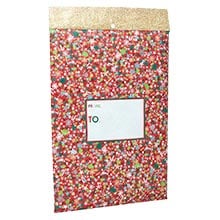 Christmas Patterned Mailing Envelopes with Removable Foam Liner - 11" X 15-1/2"