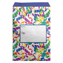 Patterned Mailing Envelopes with Removable Foam Liner - 9" X 12"