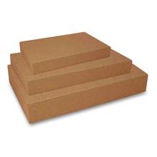 Kraft Recycled Gift Box - 19 X 12 X 3 - Cardboard - Quantity: 50 - Colored Gift Boxes - Gauge(Mil) : 0.2 by Paper Mart