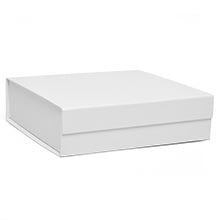 Collapsible Gift Box With Magnetic Closure - White - Package 5 - 13-1/2 X 10 X 3-1/2- - Colored Gift Boxes by Paper Mart