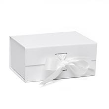 Collapsible Gift Box with Magnetic Closure & Ribbon Finish