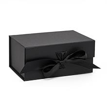 Collapsible Gift Box with Magnetic Closure & Ribbon Finish