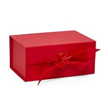 Collapsible Gift Box with Magnetic Closure & Ribbon Finish