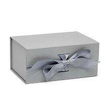 Collapsible Gift Box with Magnetic Closure & Ribbon Finish