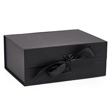 Collapsible Gift Box with Magnetic Closure & Ribbon Finish