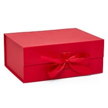 Collapsible Gift Box with Magnetic Closure & Ribbon Finish