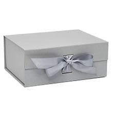 Collapsible Gift Box with Magnetic Closure & Ribbon Finish