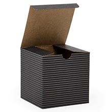 One Piece Color Tinted Kraft Tuck Top Gift Boxes