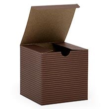 One Piece Color Tinted Kraft Tuck Top Gift Boxes