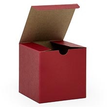 One Piece Color Tinted Kraft Tuck Top Gift Boxes