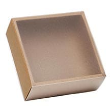 Double Wall Slide Open Boxes with Frosted PVC Lid