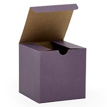 One Piece Color Tinted Kraft Tuck Top Gift Boxes