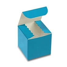 Peacock Tuck Top Gift Boxes - 3 X 3 X 3 - Cardboard - Quantity: 100 - Colored Gift Boxes - Caliper : 0.2 by Paper Mart