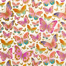 Beautiful Butterflies Gift Wrap - 24 X 833' - Gift Wrapping Paper by Paper Mart