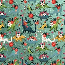 Festive Dinosaurs Gift Wrap - 30 X 208' - Gift Wrapping Paper by Paper Mart