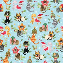 Naughty Cats Gift Wrap - 24 X 417' - Gift Wrapping Paper by Paper Mart