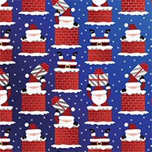 Here Comes Santa Gift Wrap - 24 X 417' - Gift Wrapping Paper by Paper Mart