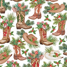 Western Holiday Gift Wrap - 24 X 833' - Gift Wrapping Paper by Paper Mart