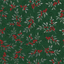 Holiday Floral Green Gift Wrap - 30 X 208' - Gift Wrapping Paper by Paper Mart