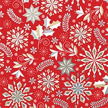 Snowflake Pattern Wrapping Paper