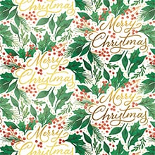 Merry Christmas Gift Wrap - 30 X 208' - Gift Wrapping Paper by Paper Mart