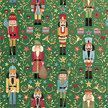 Sparkling Nutcracker Gift Wrap - 30 X 833' - Gift Wrapping Paper by Paper Mart