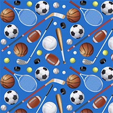 Sports Gift Wrap - 24 X 417' - Gift Wrapping Paper by Paper Mart