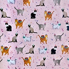 Festive Felines Gift Wrap - 30 X 833' - Gift Wrapping Paper by Paper Mart