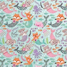 Mermaid Pets Gift Wrap - 30 X 833' - Gift Wrapping Paper by Paper Mart