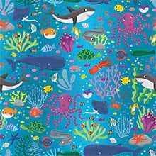 Under The Sea Gift Wrap - 24 X 417' - Gift Wrapping Paper by Paper Mart