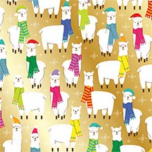 Christmas Animals Wrapping Paper