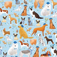 Yamaka Dog Gift Wrap - 24 X 208' - Gift Wrapping Paper by Paper Mart