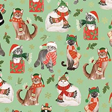 Frolicking Felines Gift Wrap - 30 X 417' - Gift Wrapping Paper by Paper Mart