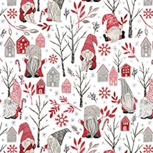 Cozy Gnomes Gift Wrap - 30 X 833' - Gift Wrapping Paper by Paper Mart