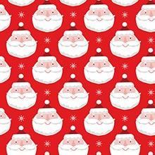 Chic Santa Gift Wrap - 30 X 417' - Gift Wrapping Paper by Paper Mart